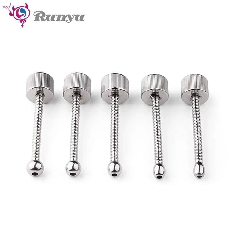 5 Size Stainless Steel Penes Plug Urethral Sounds Sounding Sex Toys for Men Juguetes Sexuales Bondage Gear