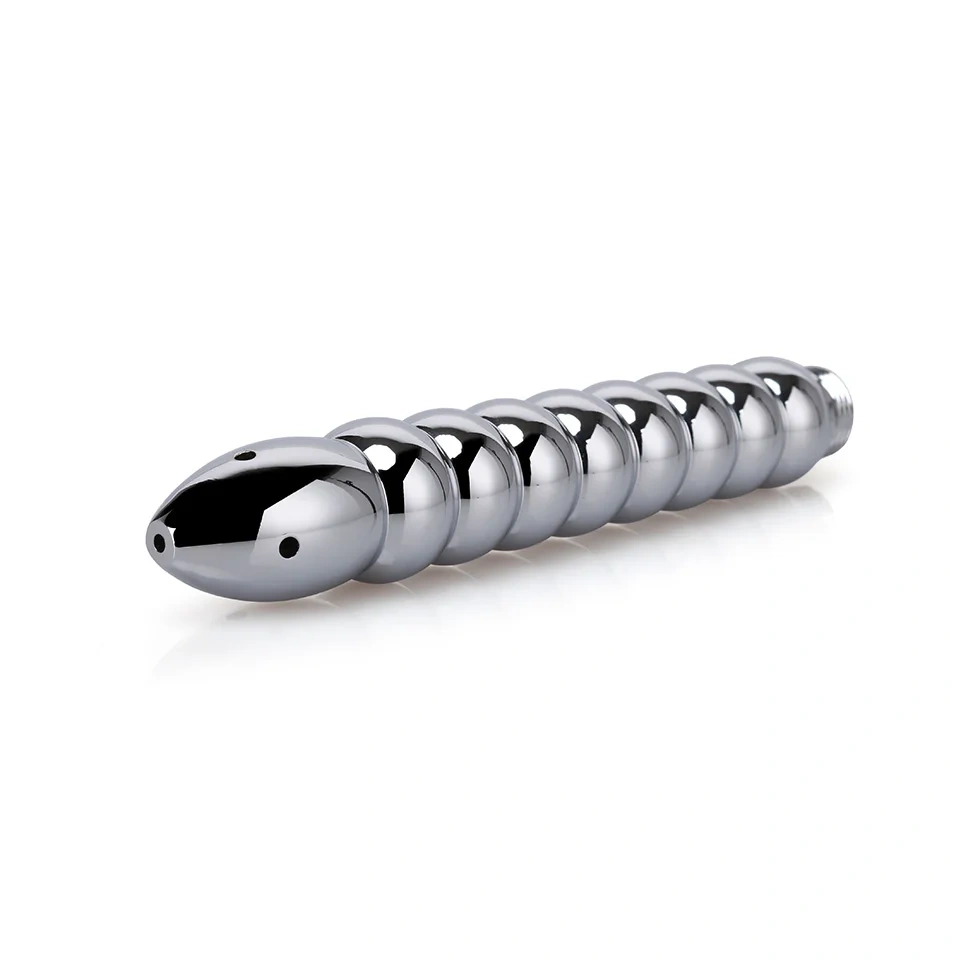 9 Bead-Type Aluminium Alloy Shower Douche Nozzles Metal Anal Vagina Cleaner Beads Hollow Dildo Juguetes Sexuales