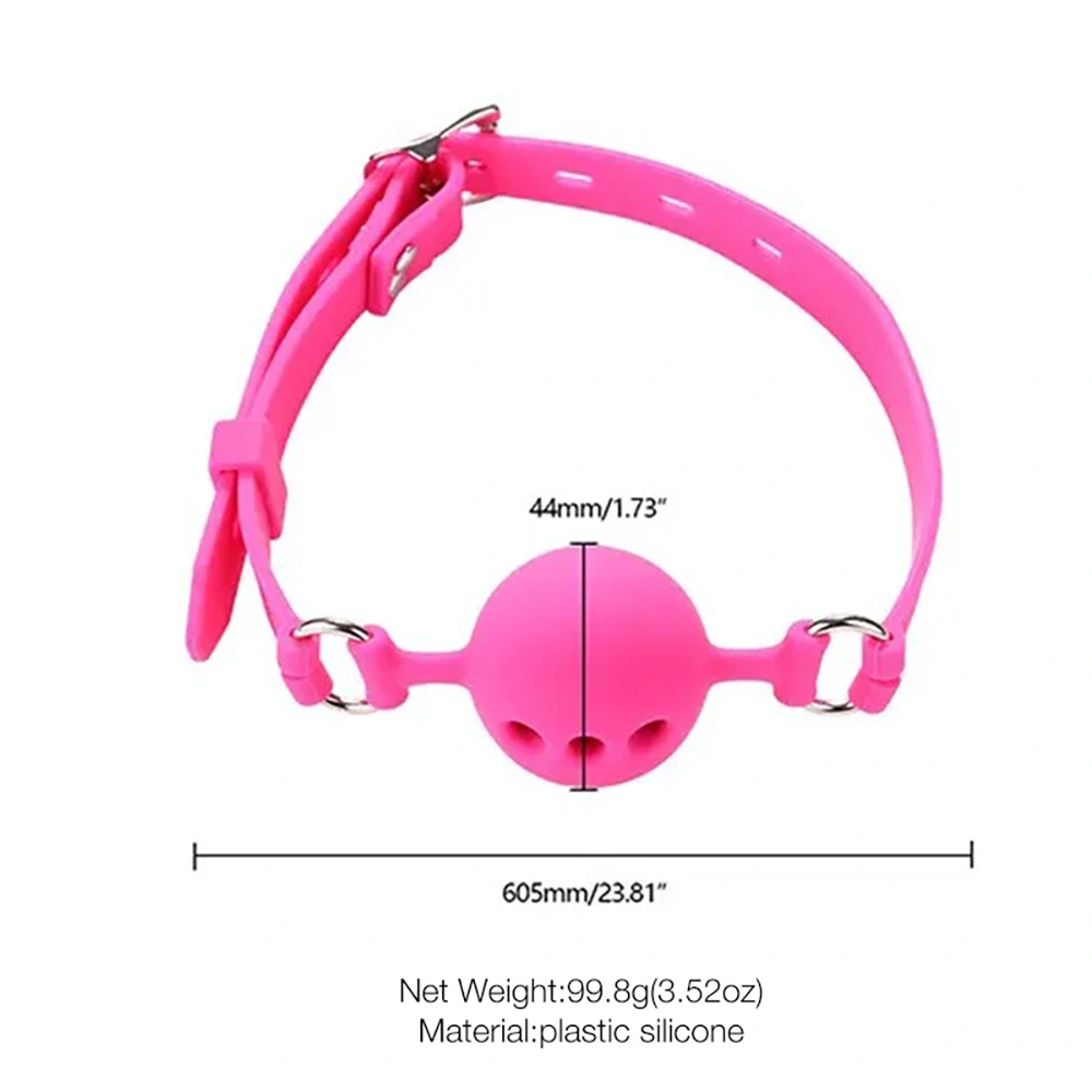 Bondage Gear in Pink Black for Women Wholesale Sale of Mouth Gag Ball BDSM Sex Toys Juguetes Sexuales