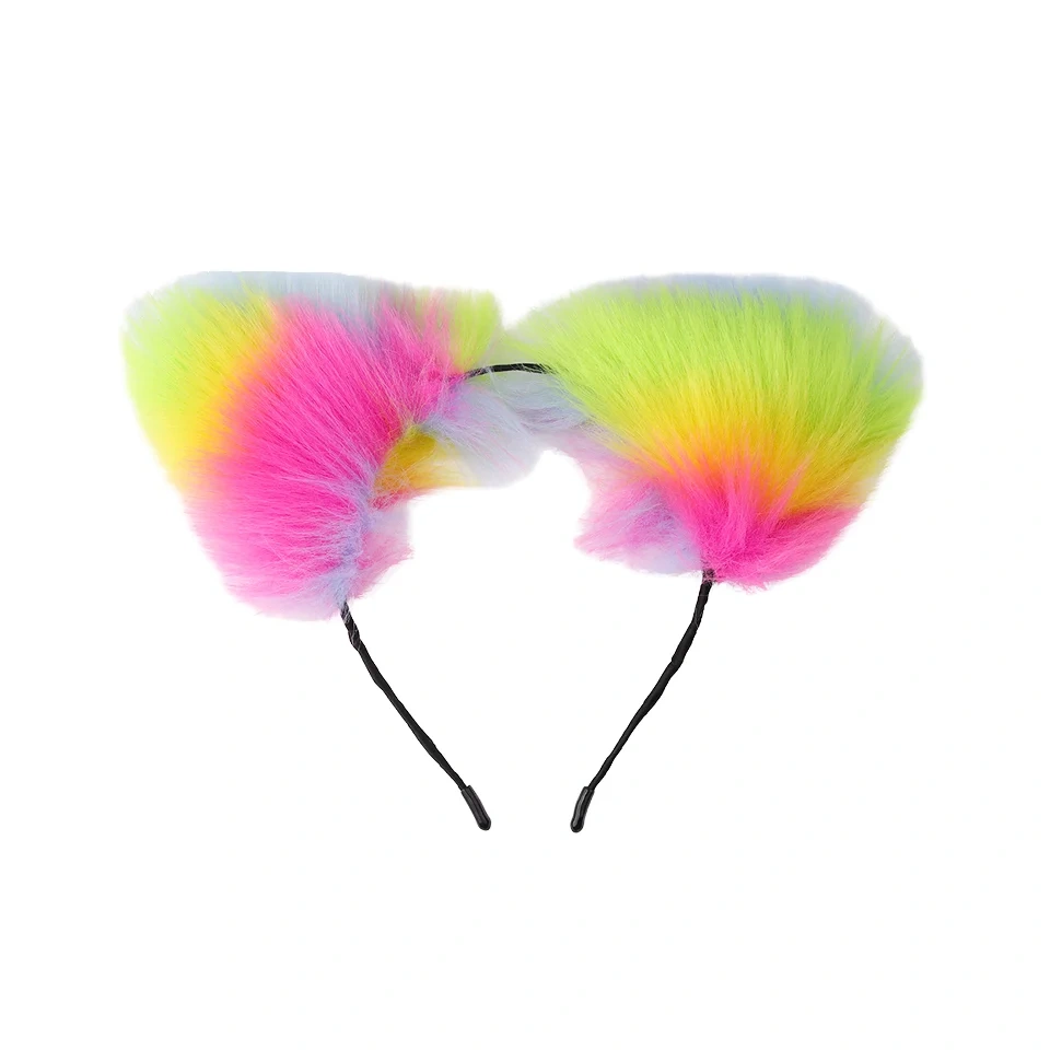 Mix-Color Anal Toys for Women Cat Ear Anal Plug Tail Collar Nipple Clamps Cosplay Sex Toys Buttplug Included Juguetes Sexuales