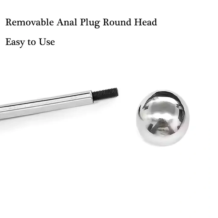 Comfortable & Durable Stainless Steel 3-Ball Anal Plug with Long Handle
