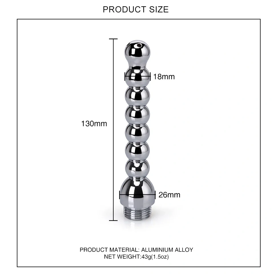 Wholesale Aluminium Alloy Anal Douche Metal Dildo Butt Plug Sex Toys for Adults Adult Sexual Juguetes Sex Toys