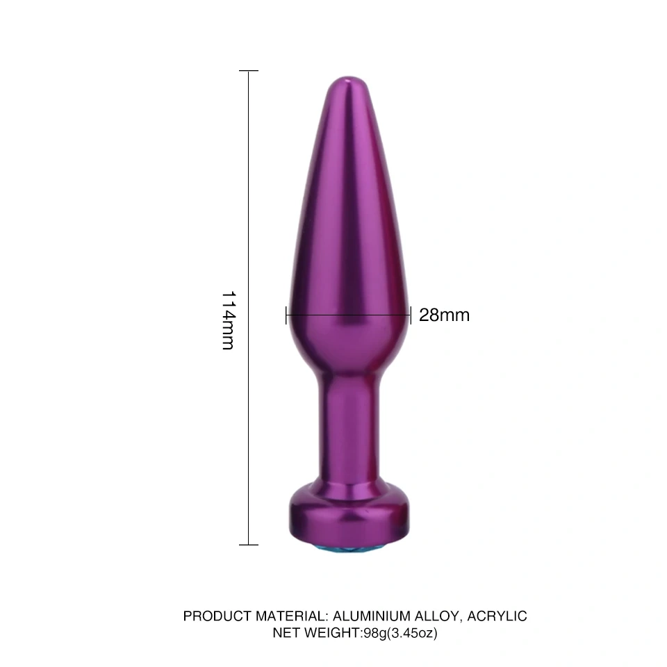 Aluminium Alloy Anal Plug Sex Toys for Women and Men Metal Bullet Butt Plug Colorful Juguetes Sexuales