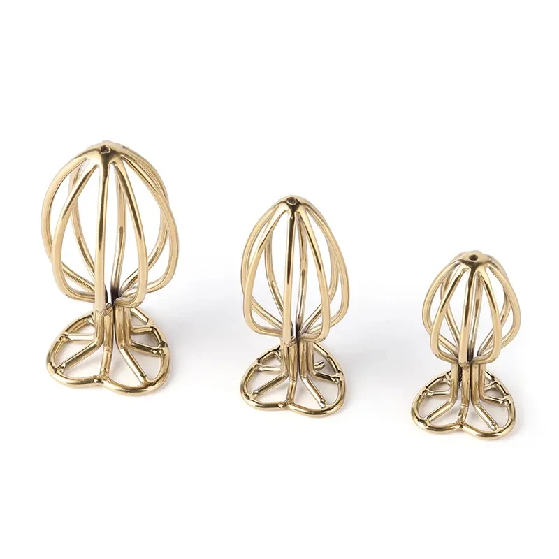 Gold Transparent Heart Anal Plug Bottom Metal Sex Toy for Men Adults Stainless Steel Butt Plug