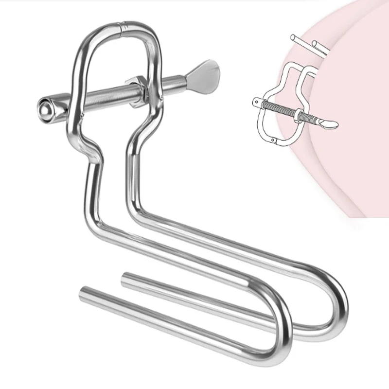 Adjustable Stainless Steel Adult Anal Vaginal Speculum Sex Toy Butt Plug for Women Juguetes Sexuales