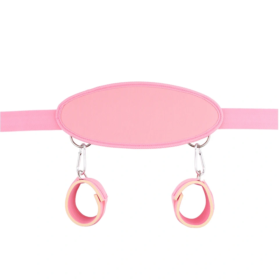 Bondage Gear Black Pink Handcuffs with Ankle Cuffs Age-Appropriate Sex Toys for Adults for Couples-Juguetes Sexuales