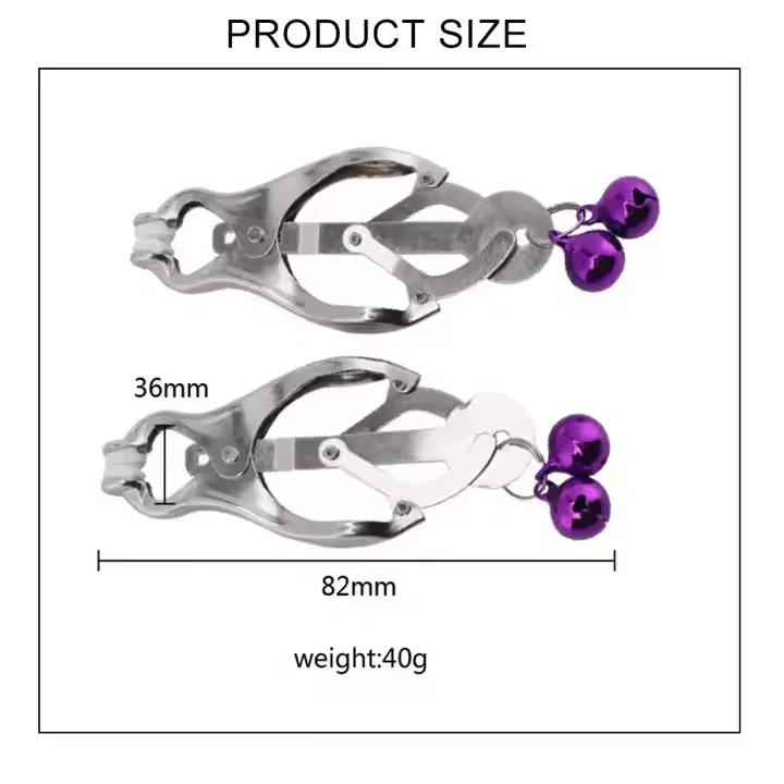 Bell Metal Nipple Clamps for Women and Men BDSM Bondage Gear and Sex Toys Juguetes Sexuales Juguetes Sexuales