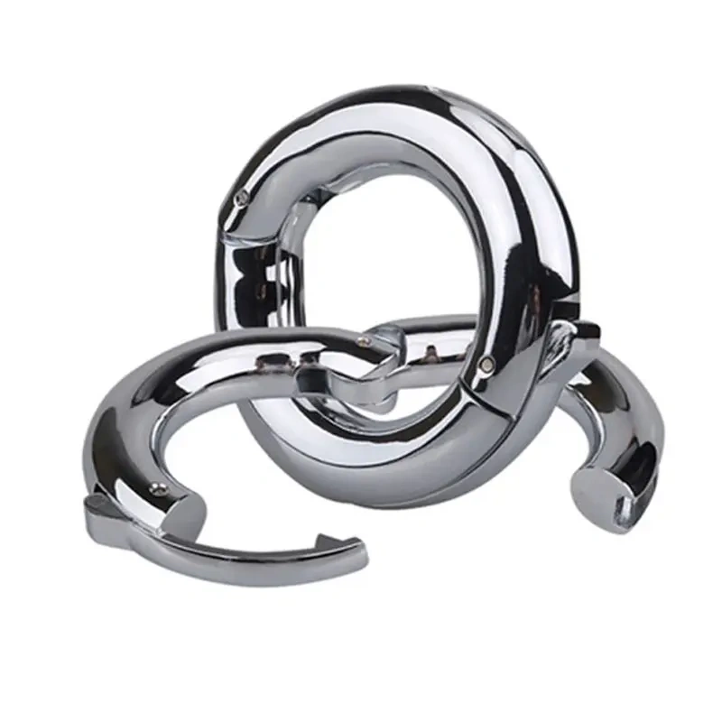 Adjustable Zine Alloy Men's Penis Ring Toy Sex Toy for Male Enhancement and Stretching