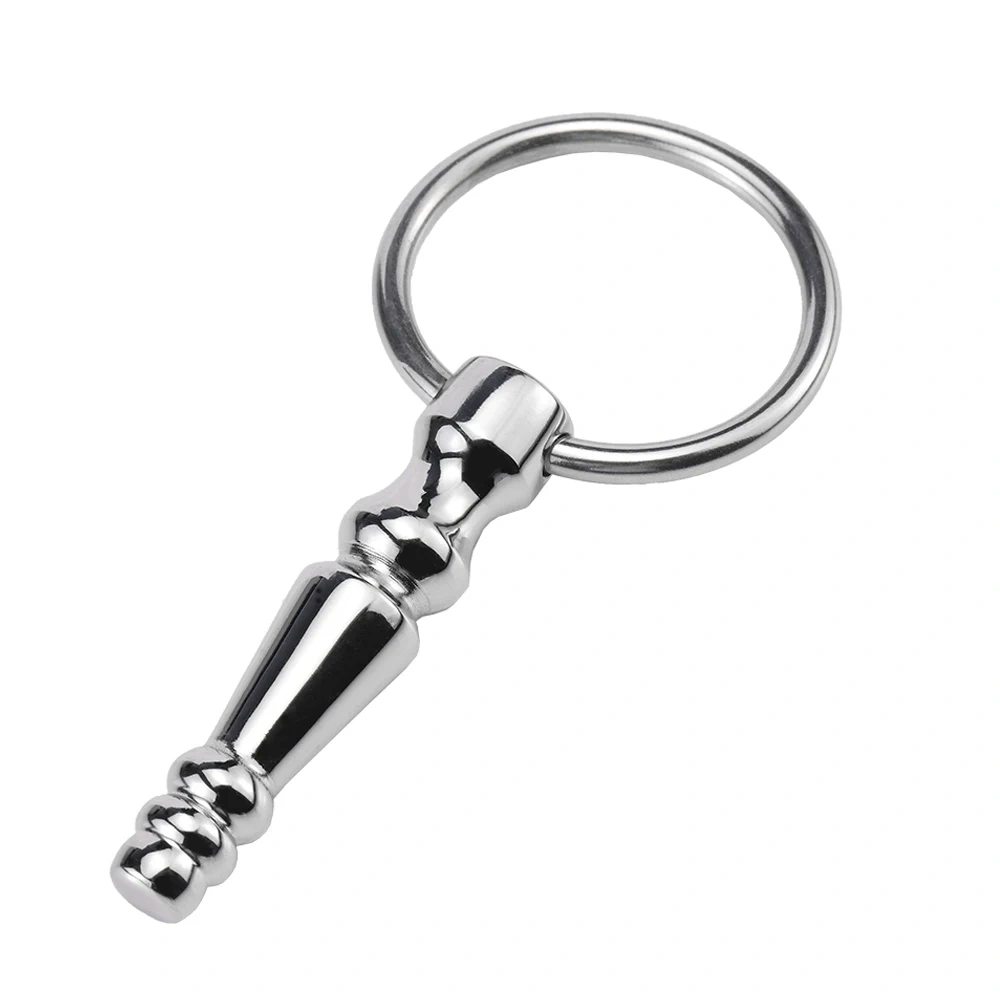 Short Urethral Sounds Penitoy with Ring for BDSM Sex Stainless Steel Pain Juguetes Sex Toys for Men Adult Usage