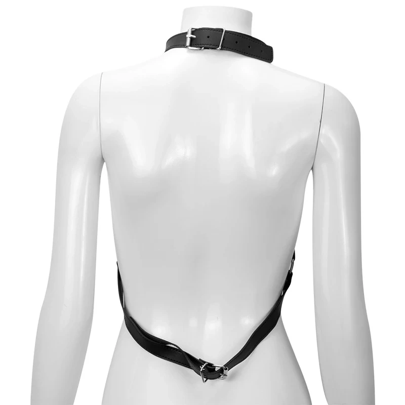 Black PU Leather Bondage Kit for Women BDSM SM Toys Lingerie and Gear Set Sexual Juguetes