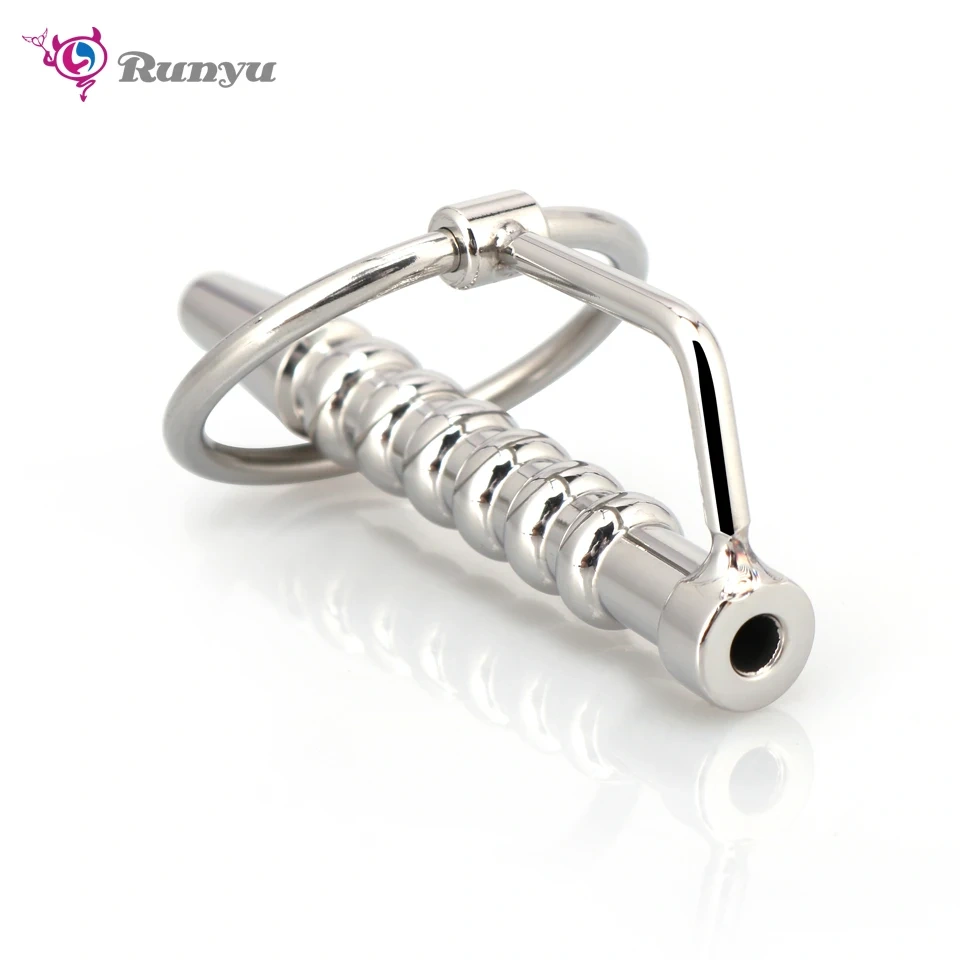 Stainless Steel Urethral Sound Hollow Penis Plug with Ring Man's Sex Toys Premium Quality Penis Toys