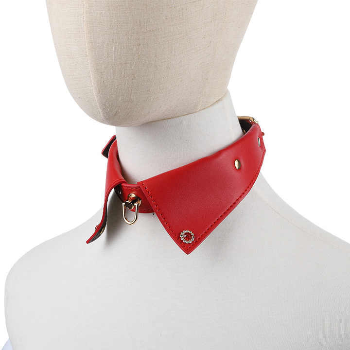 Black Red Pink Colla Bondage Kits with PU Leather Sex Harness Gear for Women's SM Roleplay Toys and Juguetes Sexuales