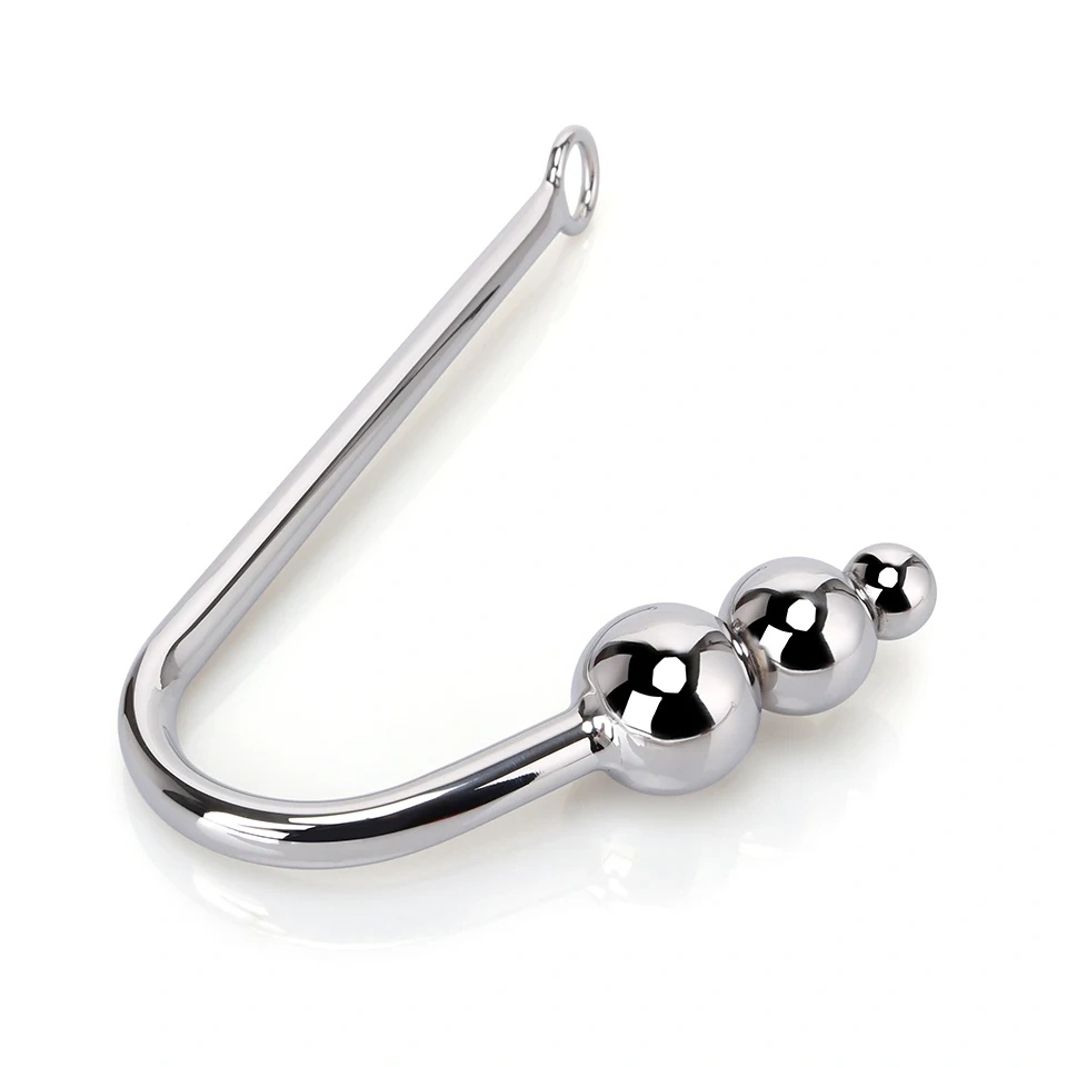 Stainless Steel Anal Toys for Men and Women 3 Balls Anal Hook and Bondage Gear Butt Plug Adult Sex Juguetes Sexuales