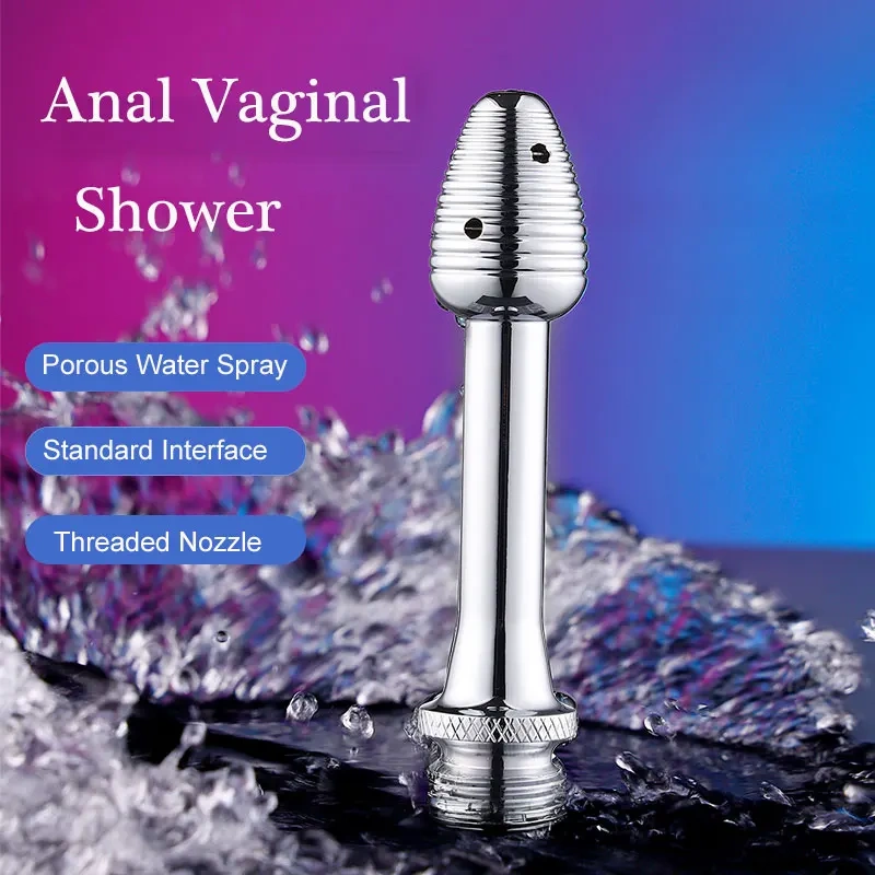 Aluminum Alloy Anal Vaginal Water Spray Douche Sex Toy Men/Women's Butt Plug Juguetes Sexuales Anal Douche Sex Toys