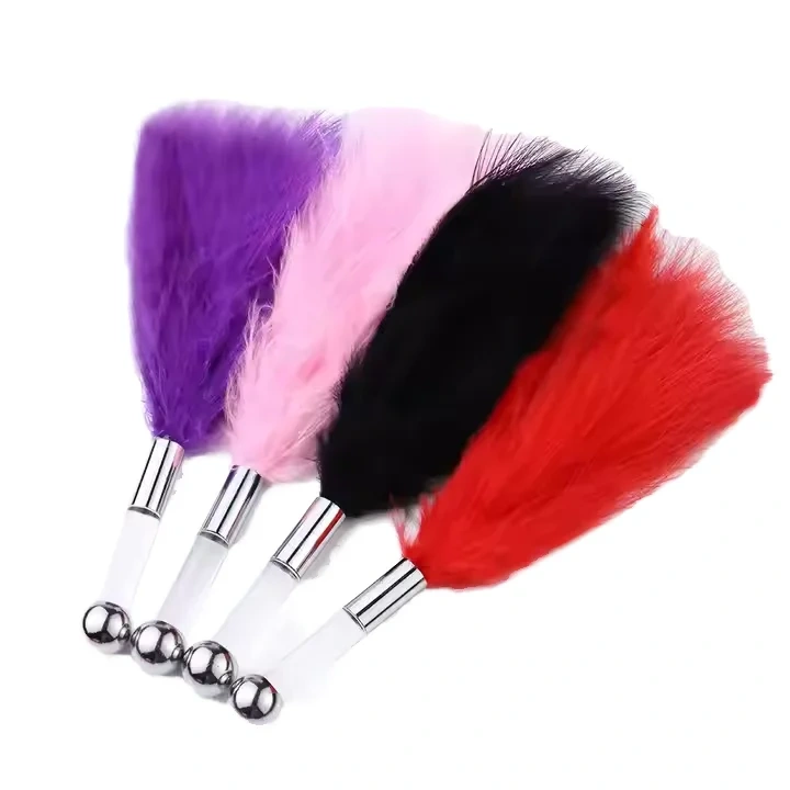 Themed Toys This Flirting Feather Stick Stainless Steel Sex Toys for Women