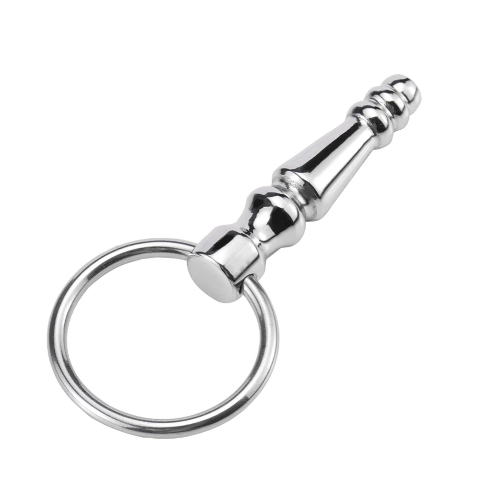 Short Urethral Sounds Penitoy with Ring for BDSM Sex Stainless Steel Pain Juguetes Sex Toys for Men Adult Usage