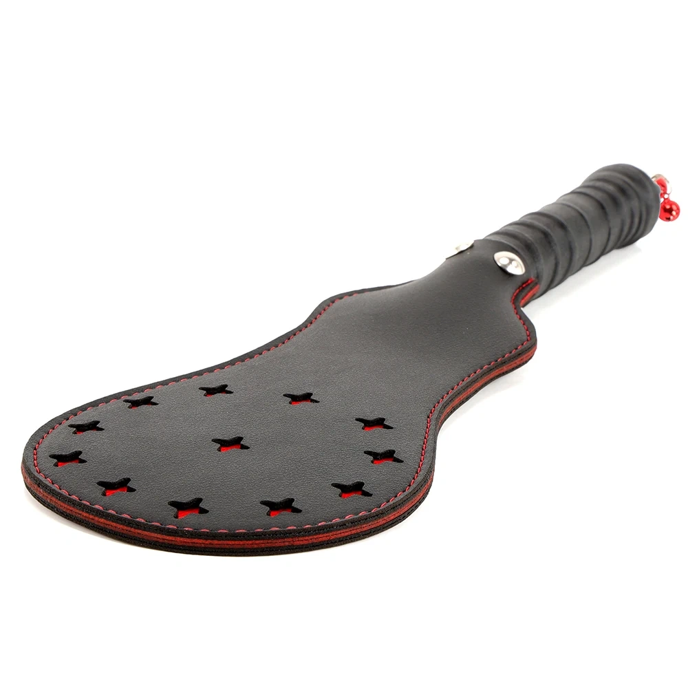 BONDAGE GEAR PU Leather BDSM Paddle Whips with Bells Fetish Bondage Slave Sex Toys for Adults Juguetes Sexual Adult SM Type
