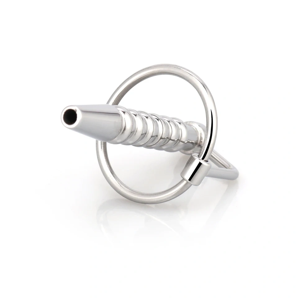 Stainless Steel Urethral Sound Hollow Penis Plug with Ring Man's Sex Toys Premium Quality Penis Toys