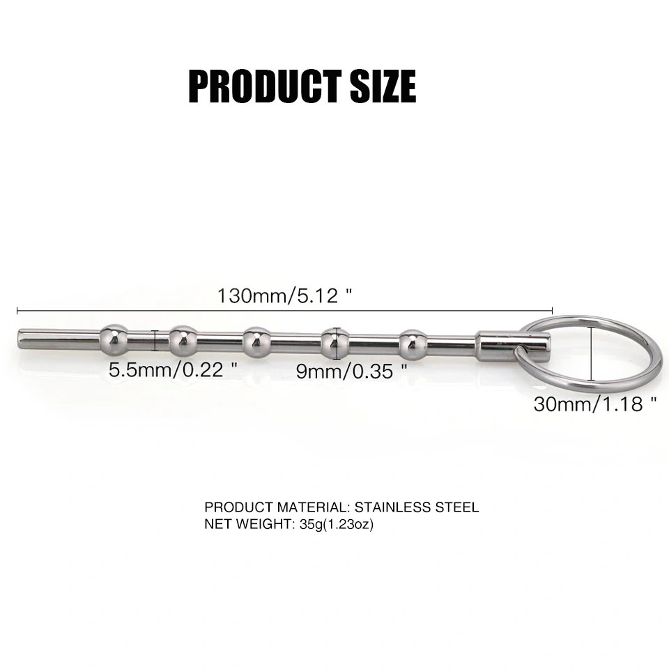 Long Stainless Steel Penis Plug Sounding Kit BDSM Sex Toys Men Urethral Soundtoy Painful Bdsm Bondage Gear Penis Toys Sounding