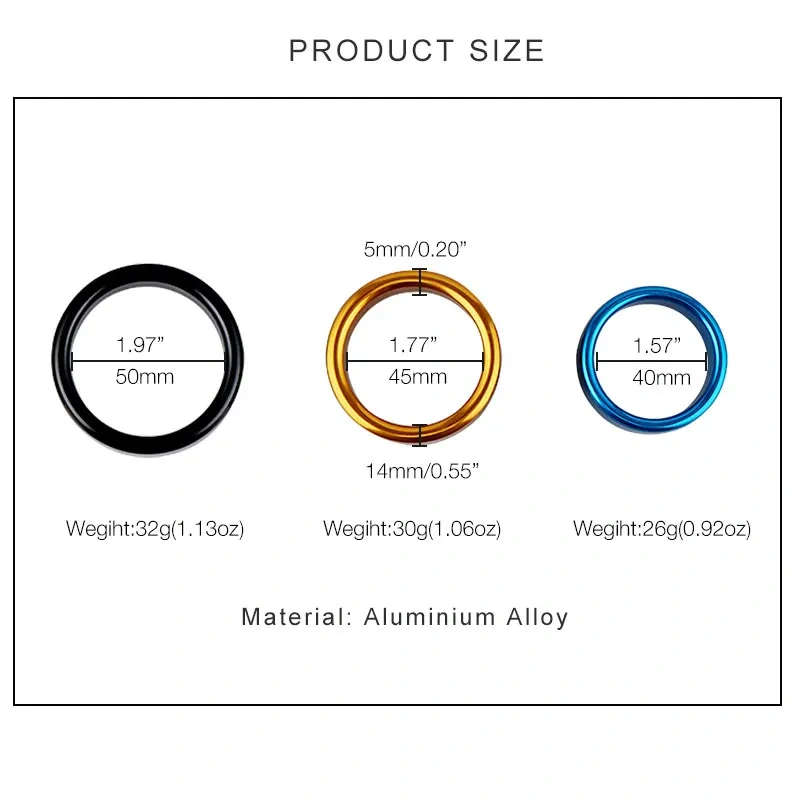 Colorful Silicone Penis Ring Toy Aluminum Alloy Male Sex Toys for Men Ejaculation Delay Cock Ring Juguetes Sexuales