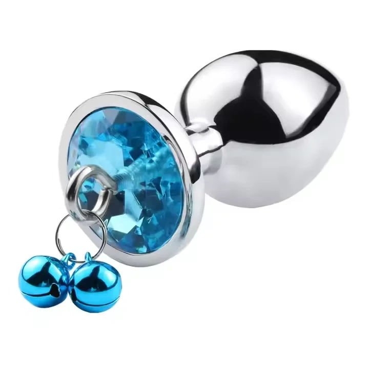 Bells Adult Toys Metal Alloy Anal Plug with Leash Sex Toys for Men and Women Juguetes Sexuales