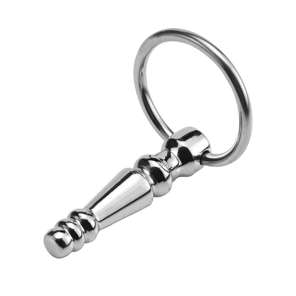 Short Urethral Sounds Penitoy with Ring for BDSM Sex Stainless Steel Pain Juguetes Sex Toys for Men Adult Usage