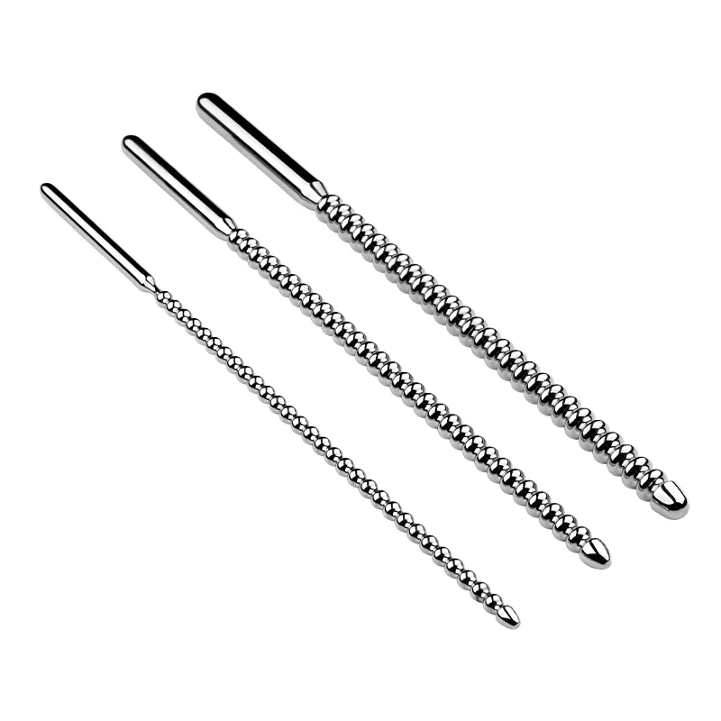 3 Size Long Sounding Urethral Stainless Steel Pain BDSM Penis Plug Sex Toys for Men Bondage Gear by Penis Toys