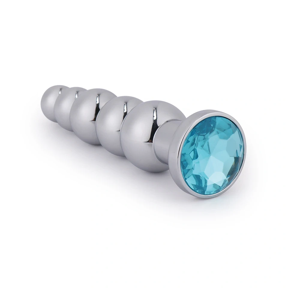 BALL Shape Anal Sex Toys Jewel Adult Product Metal Butt Plug for Women and Man