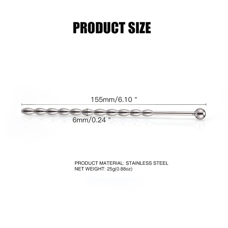 Long Stainless Steel Penis Plug Bdsm Sex Toys for Men Urethral Sounds Pain Relief for Bondage Gear