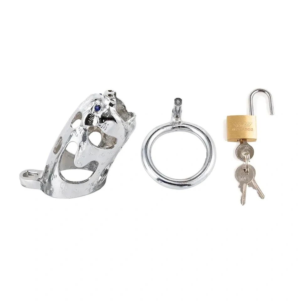 Chinese Zodiac Pig Chastity Cage 3 Size Ring Male Chastity Device Penis Lock Toys Men Stainless Steel Sex Toy Juguetes Sexuales