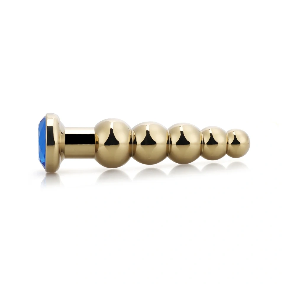 BALL Shape Anal Sex Toys Jewel Adult Product Metal Butt Plug for Women and Man