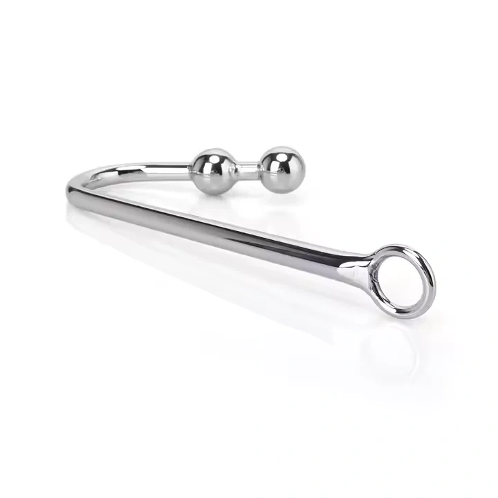 Metal Anal Hook with Two Balls Adult Sex Toys for Women for Bondage Gear and Butt Plug Anal Play Juguetes Sexuales