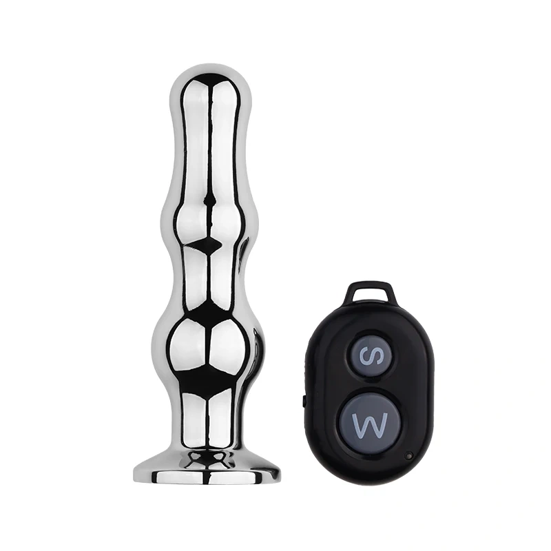 Hot Electric Remote Control Butt Plug Stainless Steel Vibrator with Silicone Adult Sex Toys Anal Toys Juguetes Sexuales