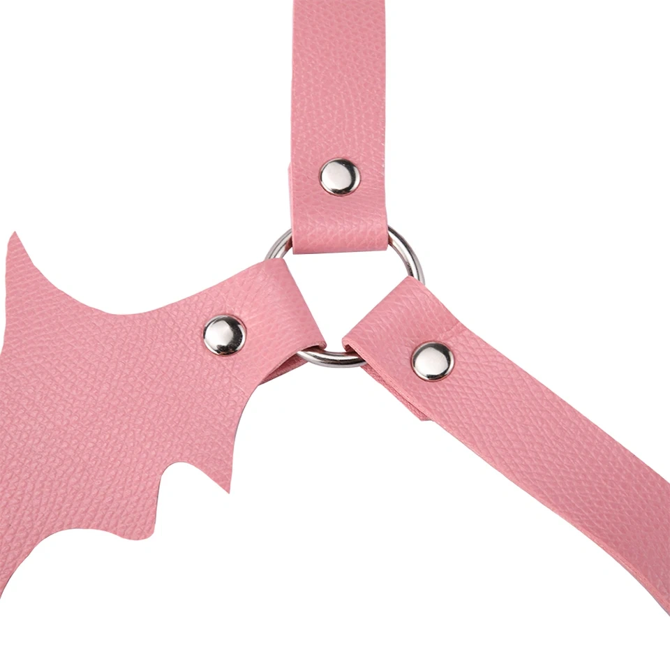 Pink Leather Pants and Bondage Gear Kit Adult Sex Toys for Women BDSM Mask Bondage Set Sex Products