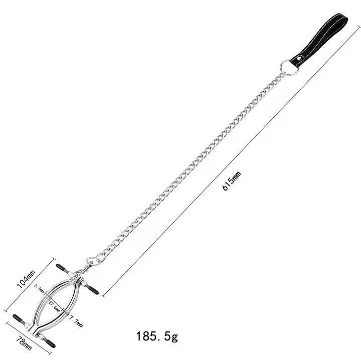 Women's Metal Silicone Clitoris Clamp for G-Spot Stimulation Vagina Speculum