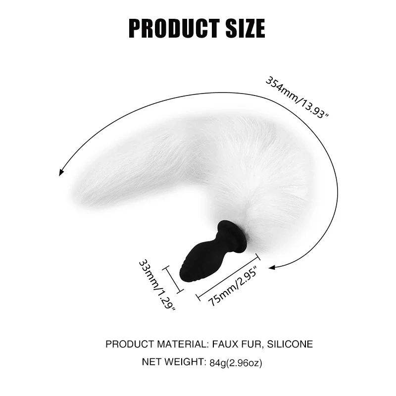Fur Real Detachable Butt Plug Fox Tail Vibrating Anal Sex Toy for Women Cosplay Juguetes Sexuales