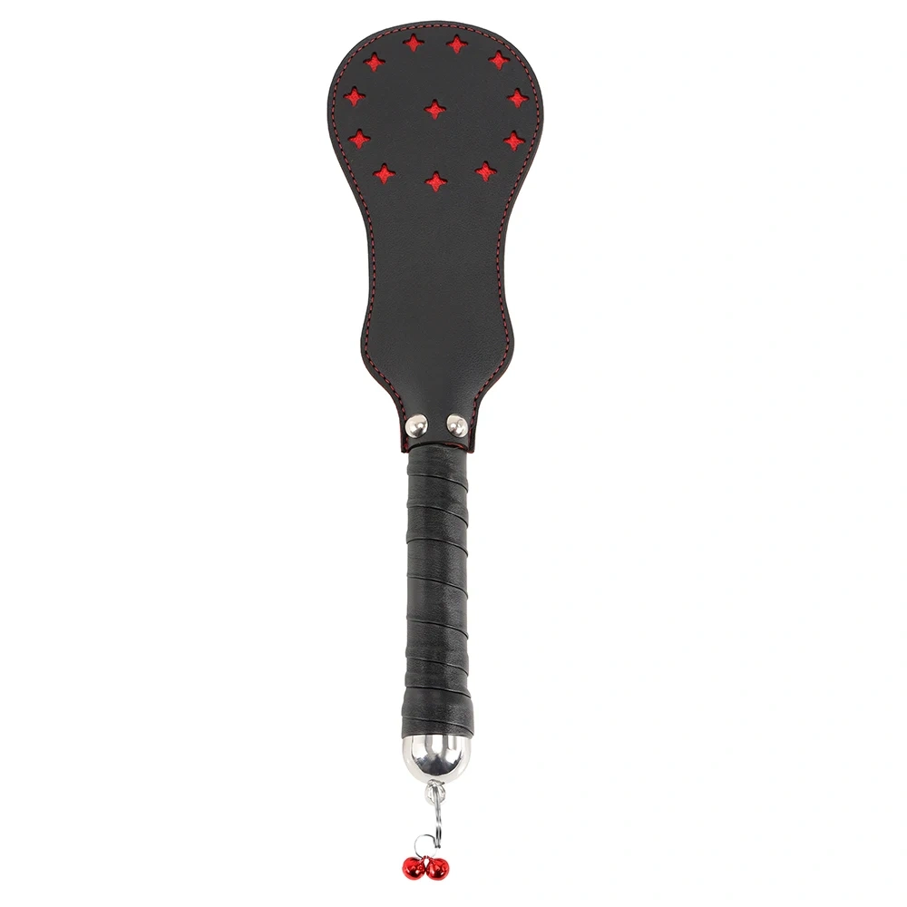 BONDAGE GEAR PU Leather BDSM Paddle Whips with Bells Fetish Bondage Slave Sex Toys for Adults Juguetes Sexual Adult SM Type