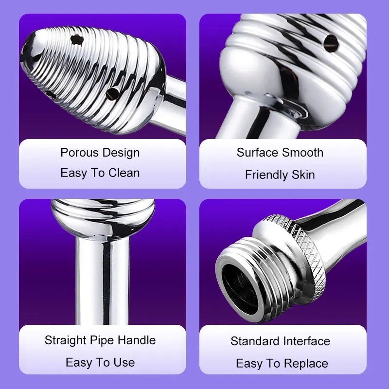 Aluminum Alloy Anal Vaginal Water Spray Douche Sex Toy Men/Women's Butt Plug Juguetes Sexuales Anal Douche Sex Toys