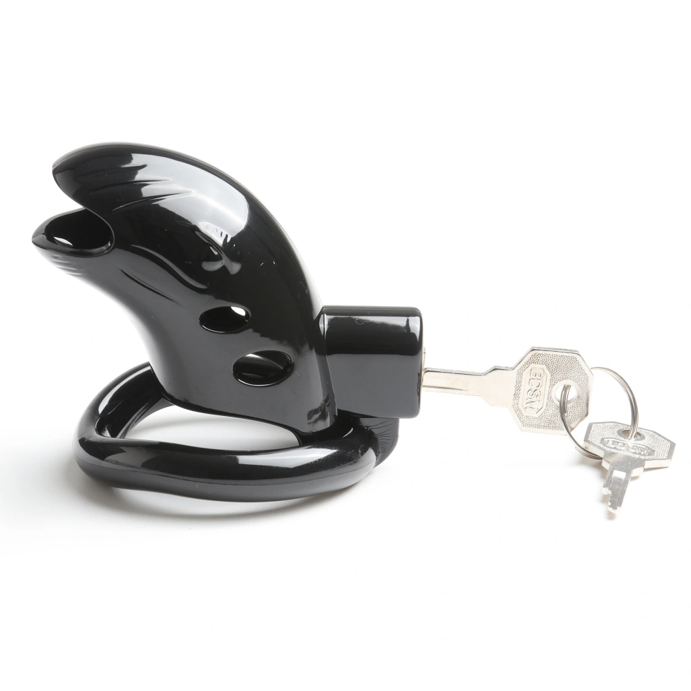 Red PC Plastic Cock Cage 3-Ring Chastity Device Penis Lock for Adult Sex Games and Toys Juguetes Sexuales for Men