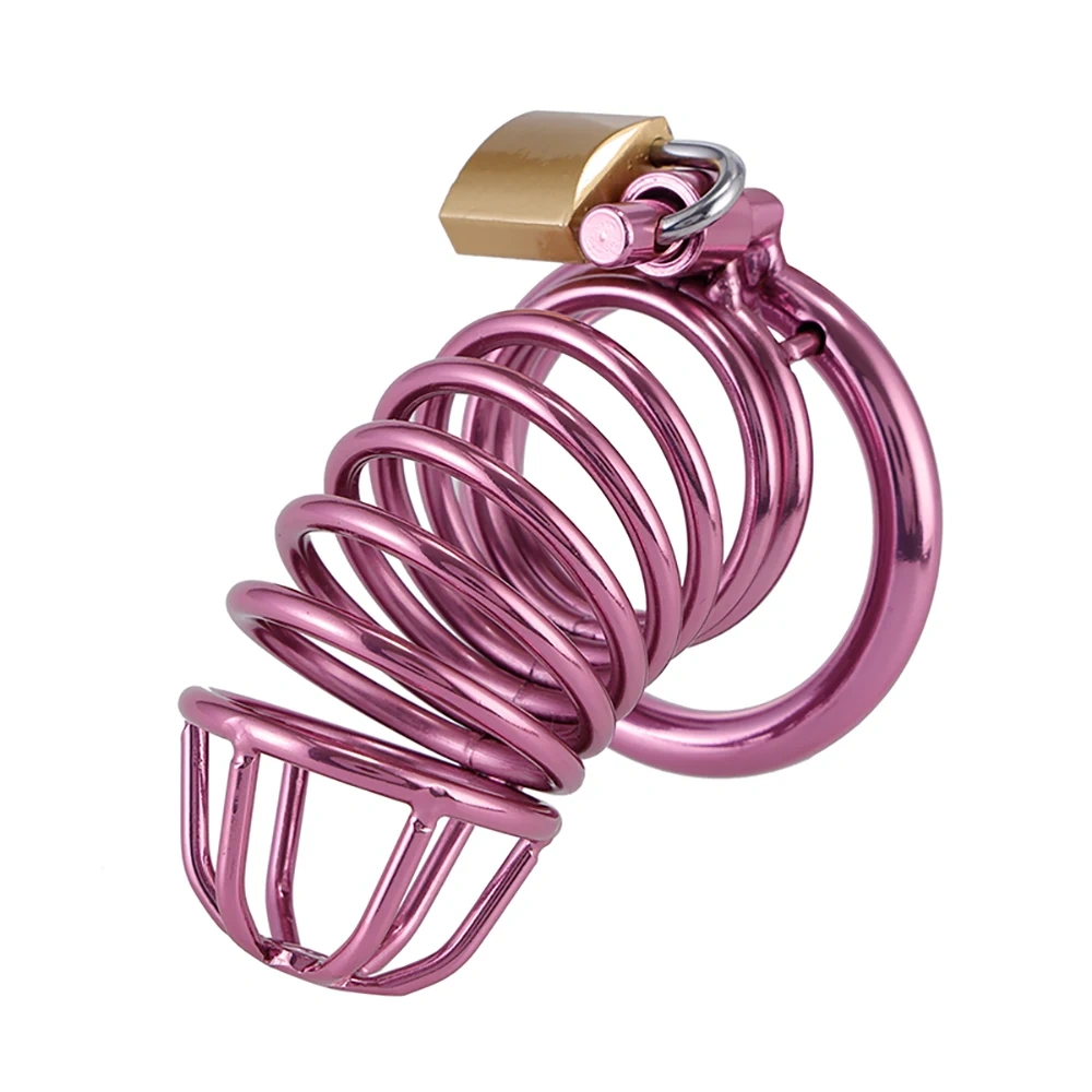 Stainless Steel Male Chastity Device Penis Lock Chastity Cage Sex Toy BDSM Gear for Men's Bondage Play