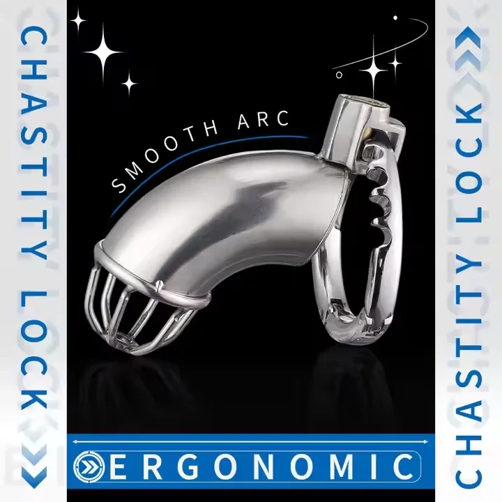Adjustable Half Open Chastity Cage for Men Adult SM Bondage Gear and Sex Toys for BDSM Sessions