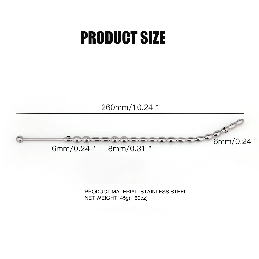 Men's BDSM Short Penis Plug Sex Toys Long Sounding Urethral Stainless Steel Bondage Gear