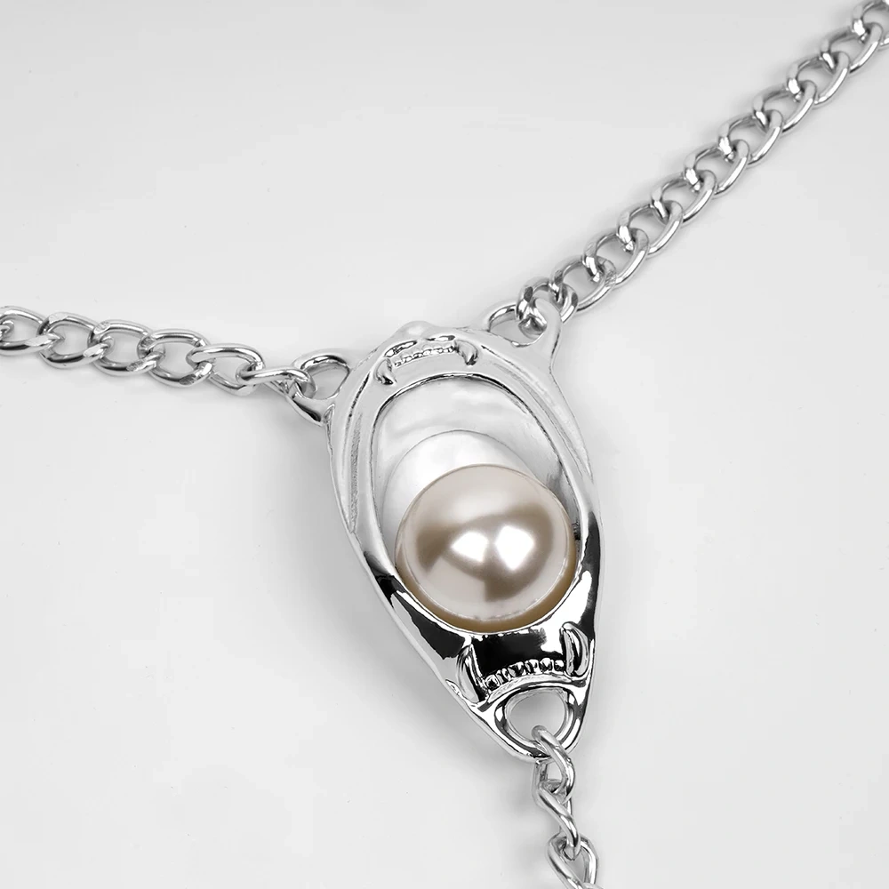 Pear Design Long Chain Zinc Alloy Free Chastity Lock Penis Lock Chastity Cage Sex Toy for Women Bondage Gear