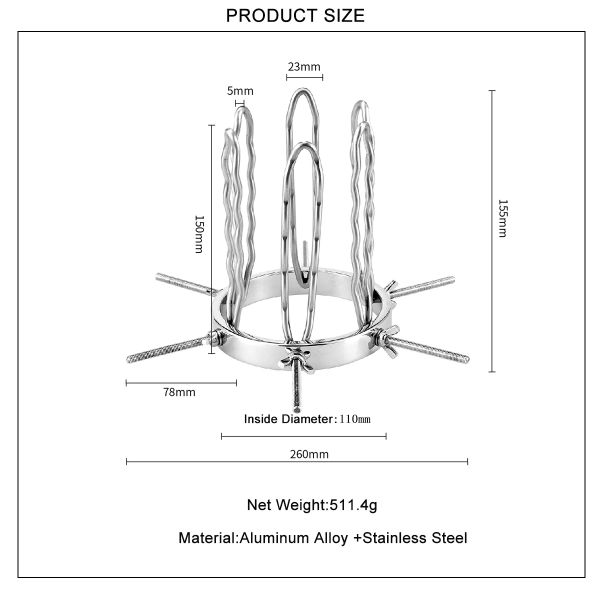 Adjustable Stainless Steel Anal Dilators Metal Anal Toys Women Men Juguetes Sexuales Aluminium Alloy Anal Speculum Butt Plug