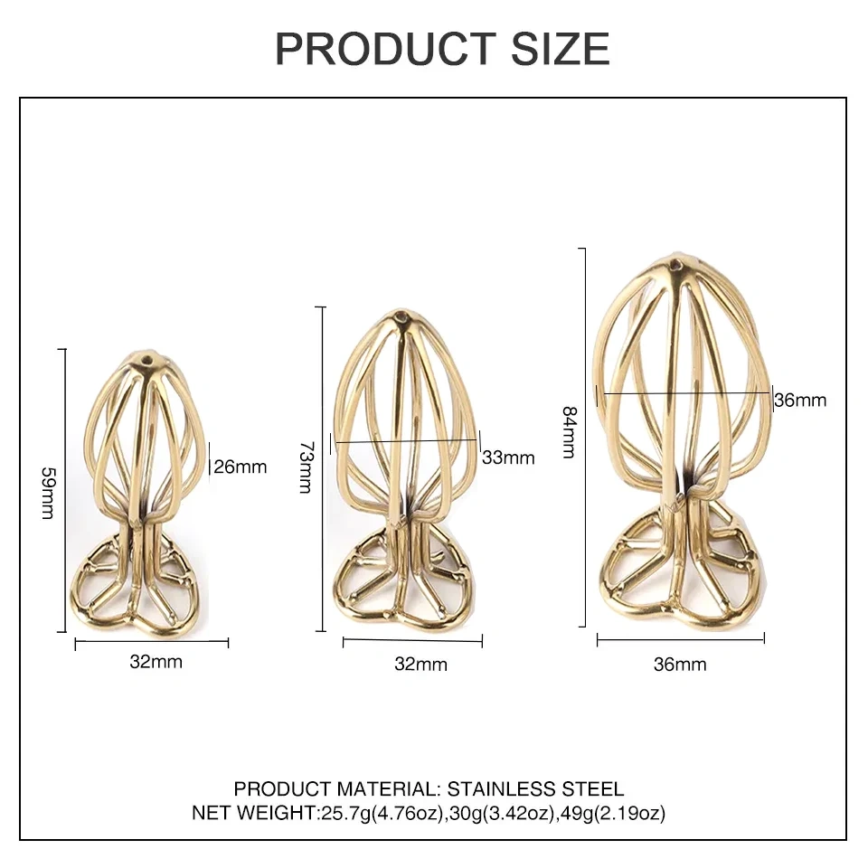 Gold Transparent Heart Anal Plug Bottom Metal Sex Toy for Men Adults Stainless Steel Butt Plug