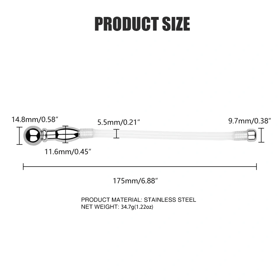 Stainless Steel Urethral Dilator Penis Toys and Sex Toys for Men Sound Hollow Penis Plug Bondage Gear