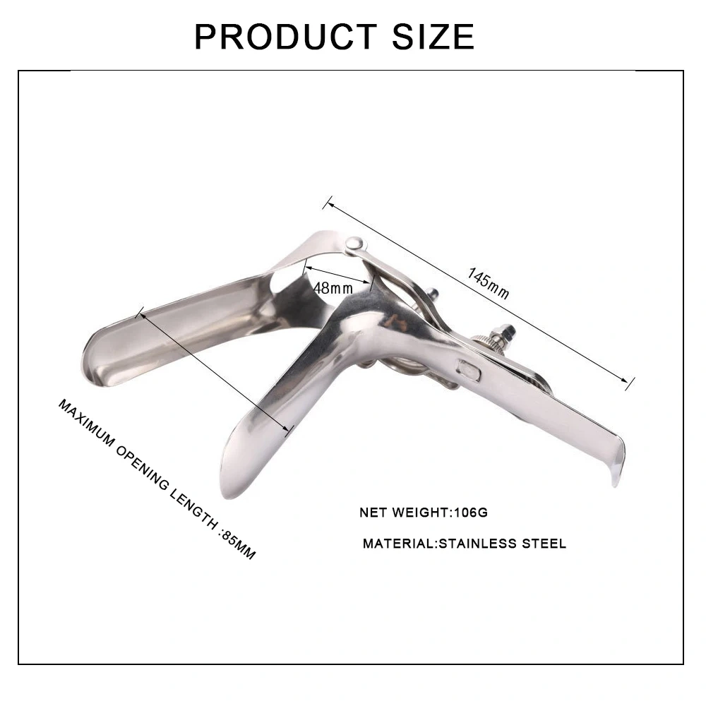 Long Handle Stainless Steel Multifunctional Vaginal Speculum for Vaginal Examination & Sexual Toys for Women