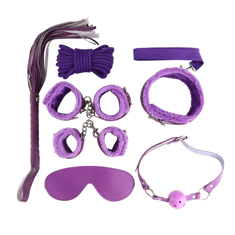 Bondage Gear Lichee Pattern BDSM Set Sex Toys for Women and Men Fluff Bondage Suit and Restraints Juguetes Sexuales