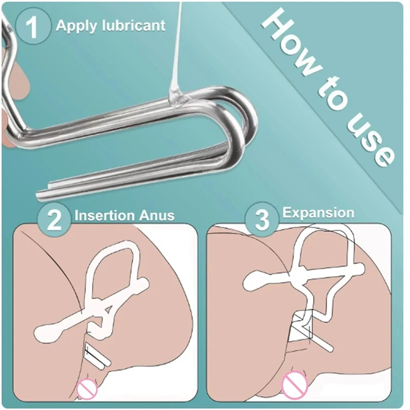 Adjustable Stainless Steel Adult Anal Vaginal Speculum Sex Toy Butt Plug for Women Juguetes Sexuales