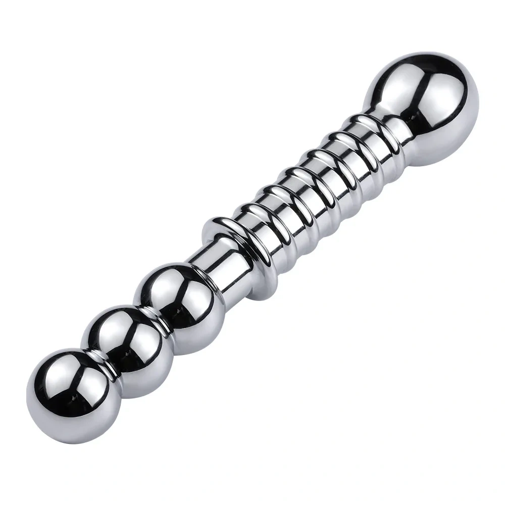 Double-Ended Aluminium Alloy Anal Plug Man's Sex Toys Anal Cleaner and Butt Plug Metal-Juguetes Sexuales